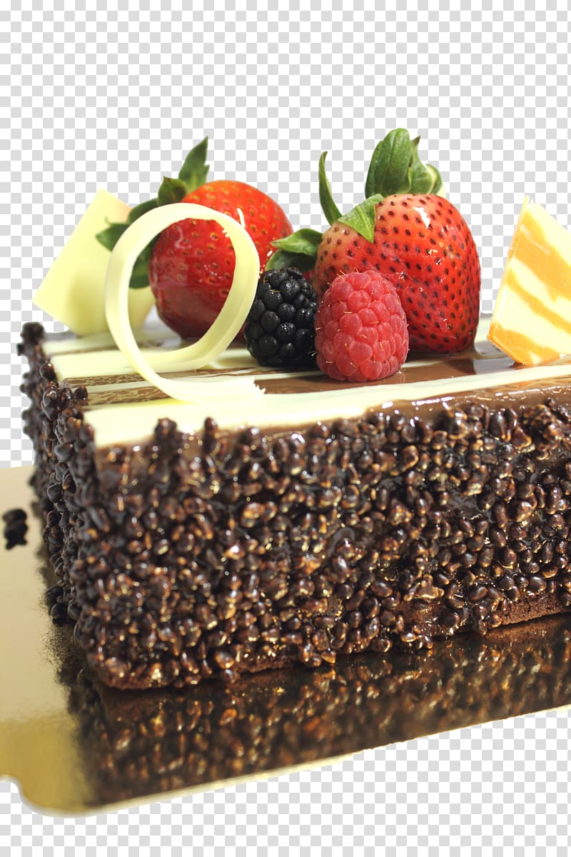 Black Forest gateau Flourless chocolate cake Pastry Food, small cake transparent background PNG clipart