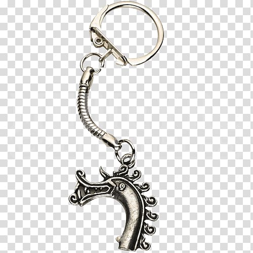 Key Chains Silver Body Jewellery, dragon ring transparent background PNG clipart