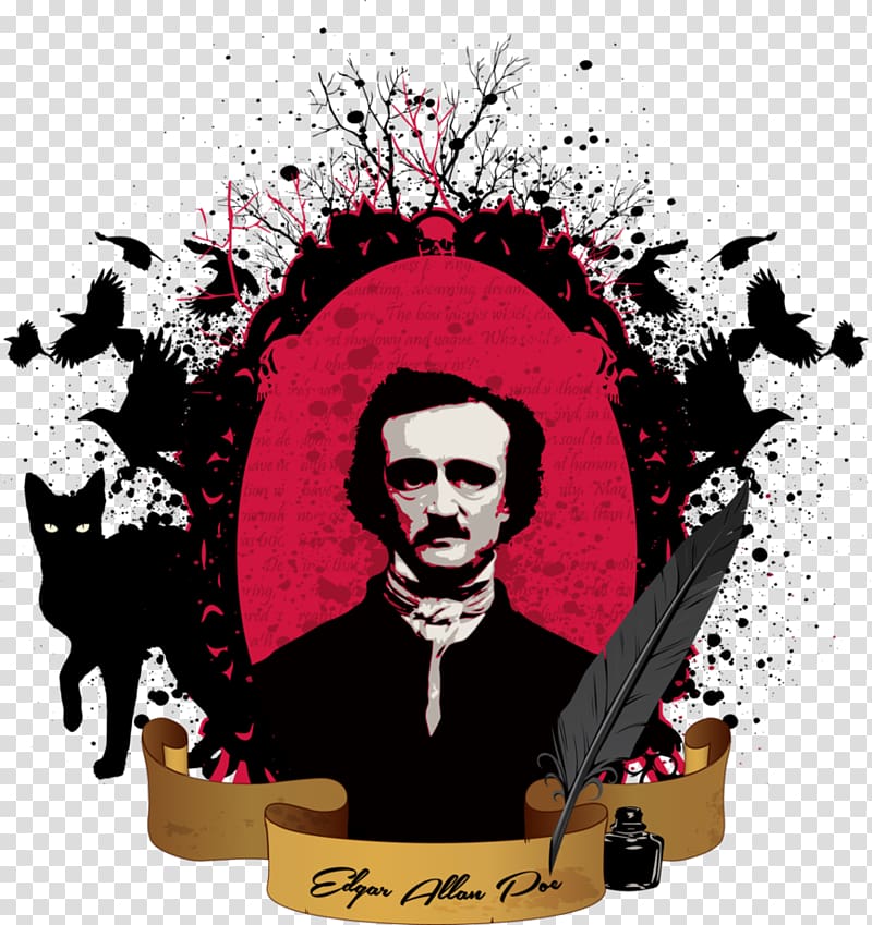 Edgar Allan Poe Museum The Raven The Tell-Tale Heart , cover the biography transparent background PNG clipart