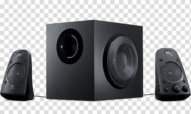 Logitech Z623 Loudspeaker Computer speakers Audio Headphones, Speaker Surround transparent background PNG clipart