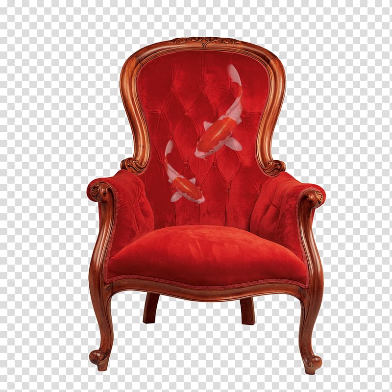 Chair Queen Anne style furniture Couch, chair transparent background PNG clipart