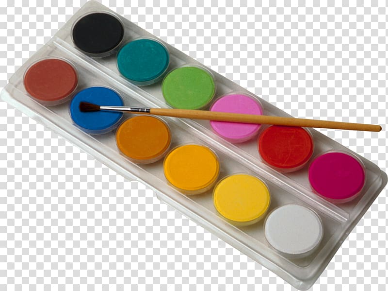 Watercolor painting Drawing Palette, paint transparent background PNG clipart