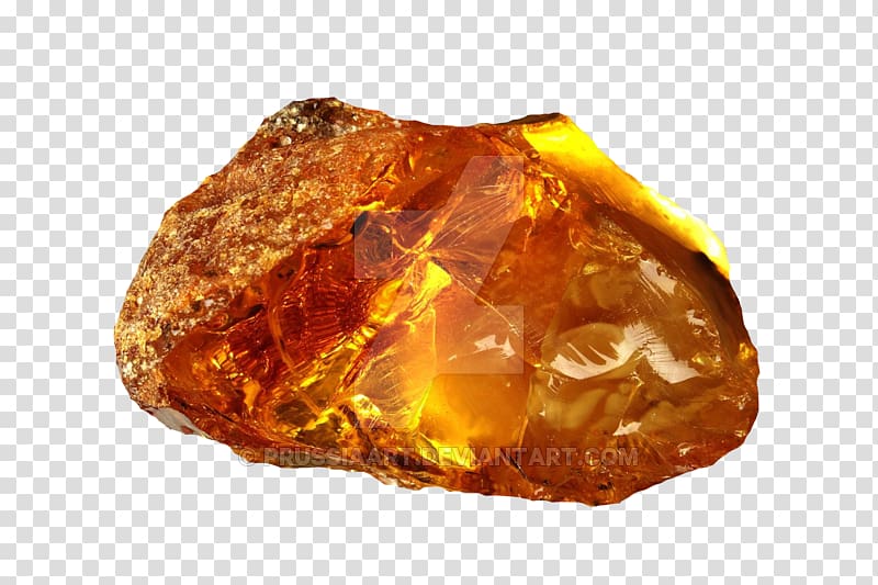 Amber Rock Gemstone Mineral, Amper transparent background PNG clipart
