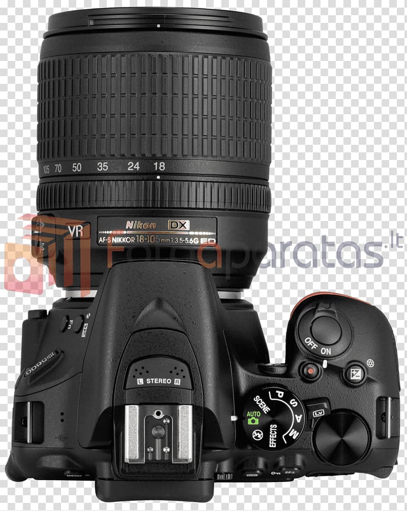 Nikon D3400 Nikon AF-S DX Zoom-Nikkor 18-55mm f/3.5-5.6G Nikon AF-P DX Nikkor 70-300mm f/4.5-6.3G ED VR, camera lens transparent background PNG clipart