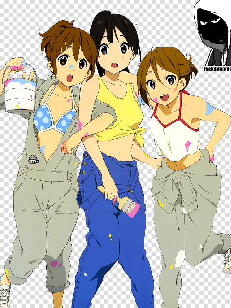 Mio Akiyama Ritsu Tainaka Yui Hirasawa Tsumugi Kotobuki Azusa Nakano, Anime transparent background PNG clipart