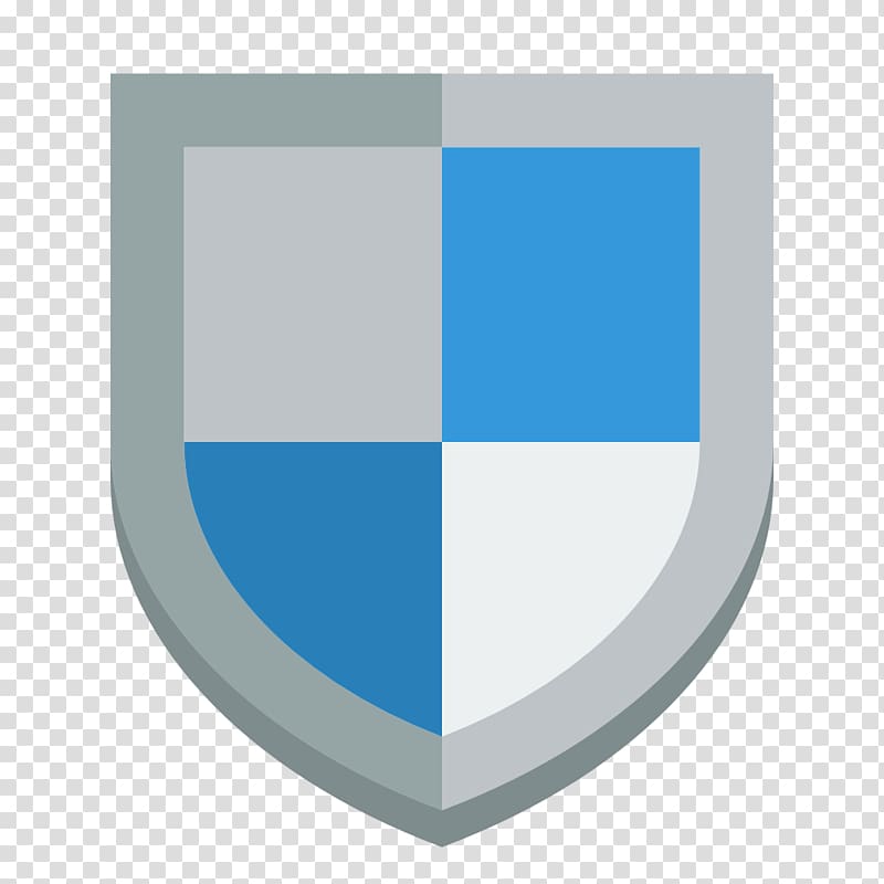 blue and white shield icon, blue brand, Shield transparent background PNG clipart