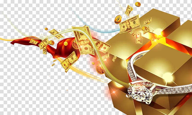 Gold, Golden Cube,Wealth elements transparent background PNG clipart