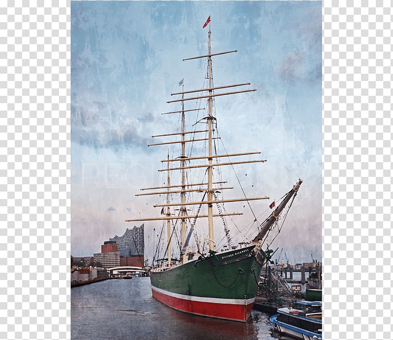 Sail Clipper Brigantine Barquentine, Rickmer Rickmers transparent background PNG clipart