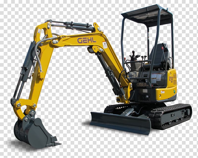 Excavator transparent background PNG clipart