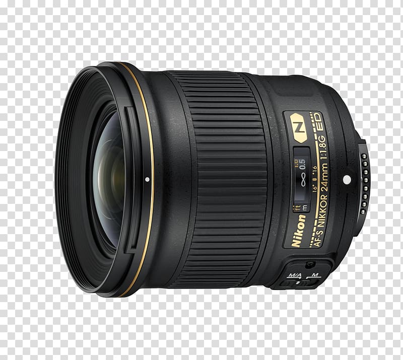 Nikon AF-S Nikkor 24mm f/1.8G ED Nikon AF-S DX Nikkor 35mm f/1.8G Camera lens Prime lens, camera lens transparent background PNG clipart