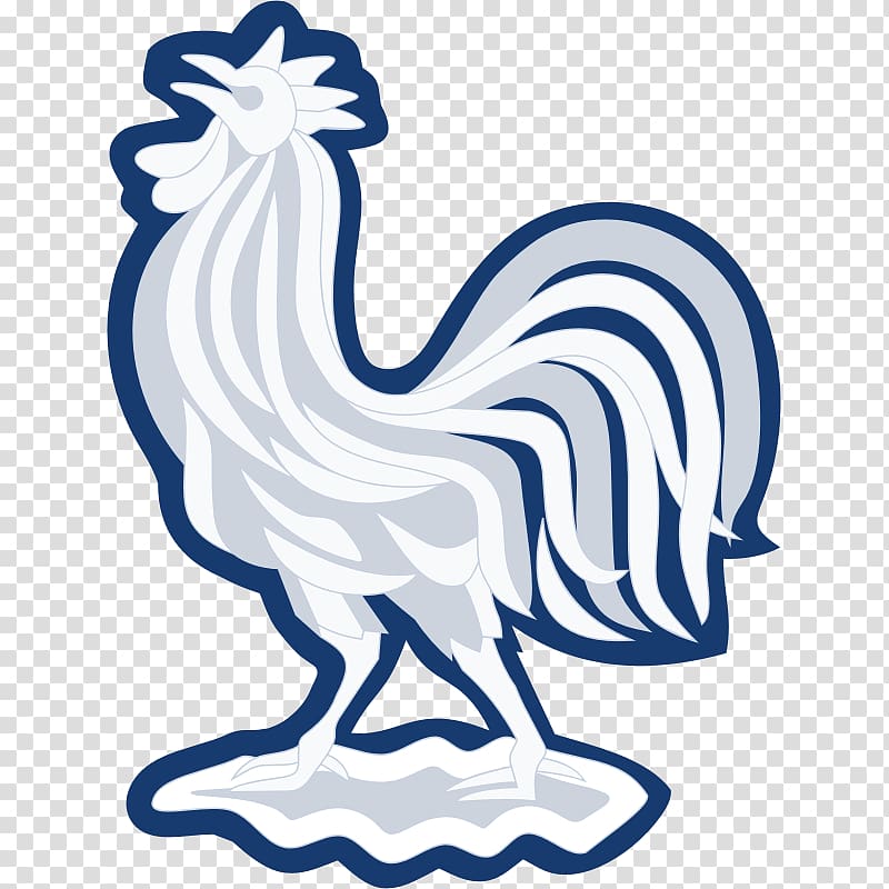 white rooster sticker illustraion, France national football team Rooster 2017–18 Ligue 1, 2018 FIFA World Cup France transparent background PNG clipart