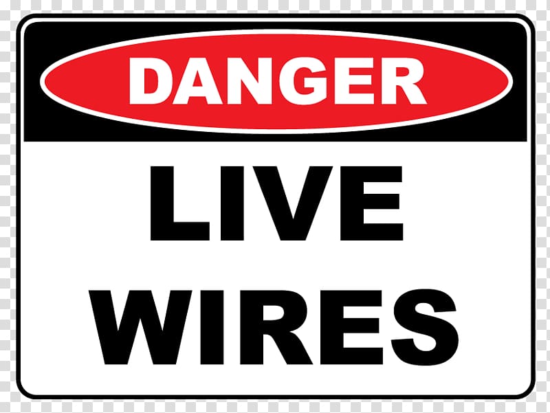 Danger: Live Wire! Logo Brand Newprint HRG, fire extinguisher material transparent background PNG clipart