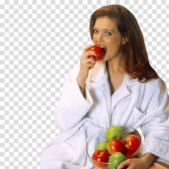 woman eating fruit transparent background PNG clipart