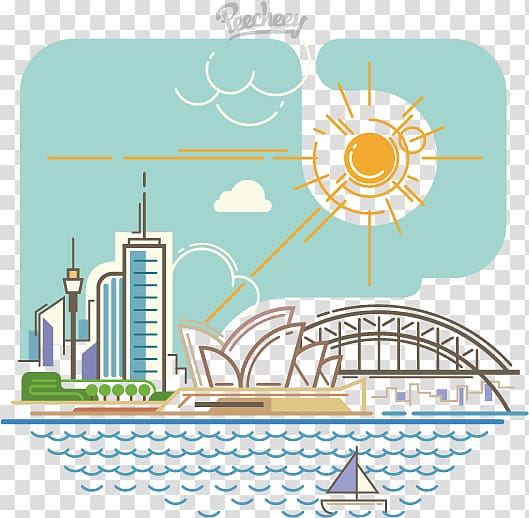 , Sydney city transparent background PNG clipart