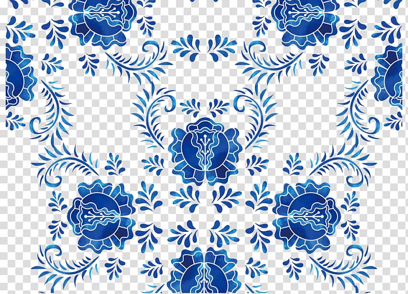 classic batik pattern transparent background PNG clipart