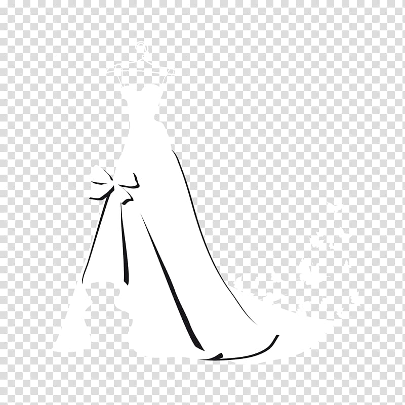 White Shoe Pattern, Wedding dress and butterfly material transparent background PNG clipart