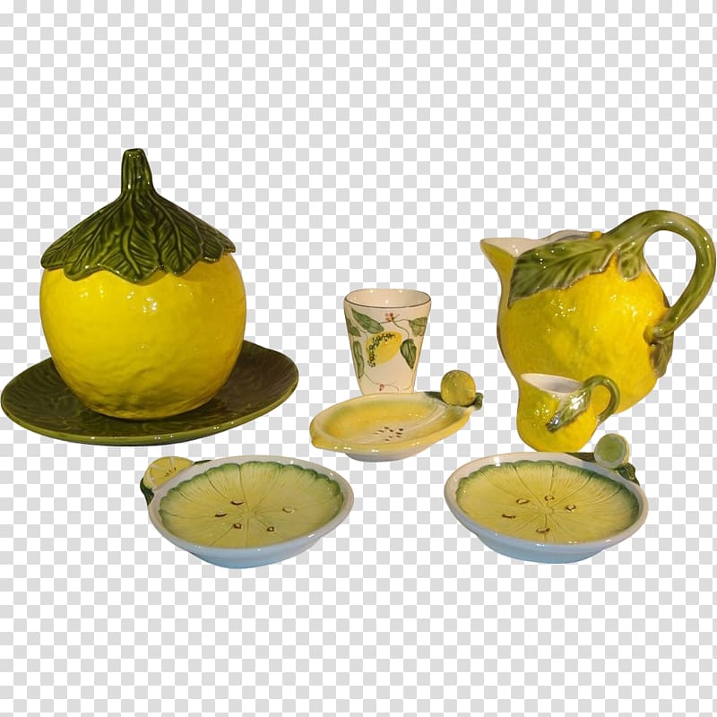 Coffee cup Ceramic Bassano del Grappa Maiolica Pottery, lemon transparent background PNG clipart