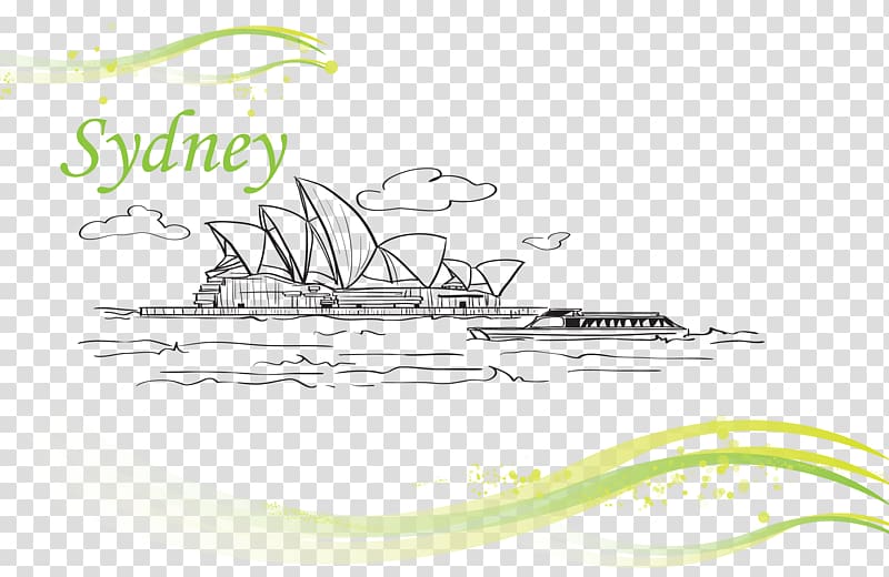 Sydney Opera House City of Sydney Architecture Illustration, Lines Sydney Opera House transparent background PNG clipart
