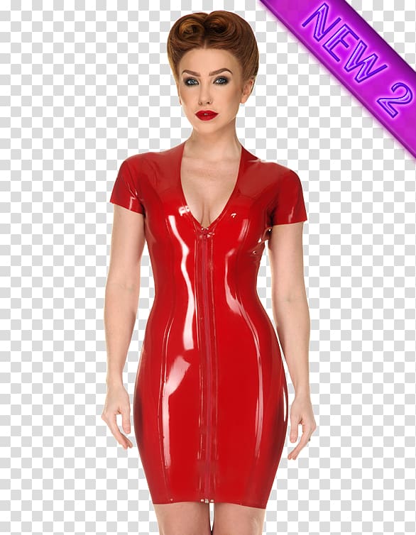 Latex clothing Cocktail dress Gown, Latex Clothing transparent background PNG clipart