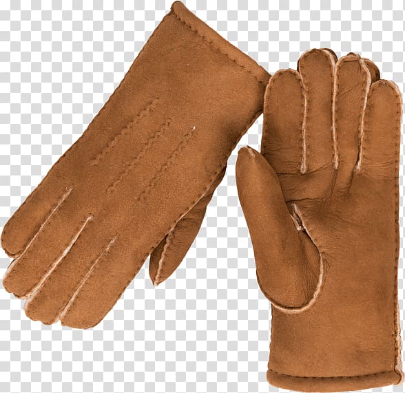 Cycling glove Suede Leather Clothing, one hand transparent background PNG clipart