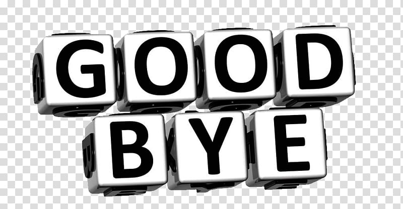 goodbye clip art black and white