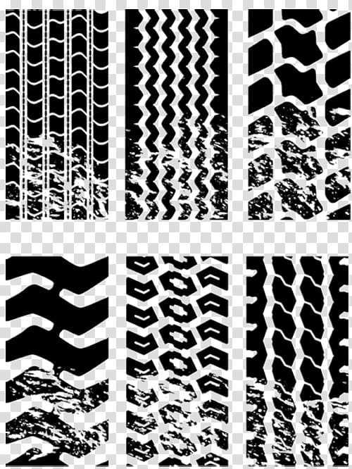 several vehicle tire treads, Car Bicycle tire Tread, Wheels India free transparent background PNG clipart