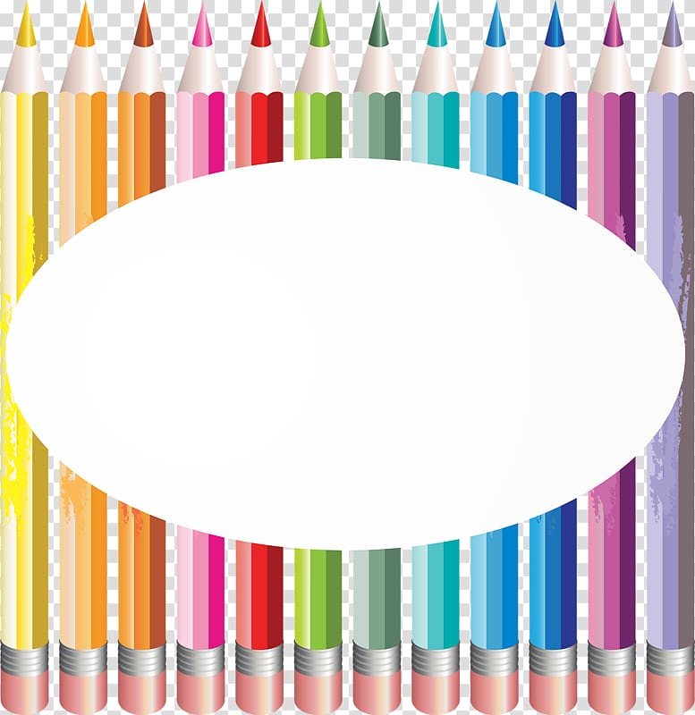Colored pencil Eraser , Colored pencils transparent background PNG clipart