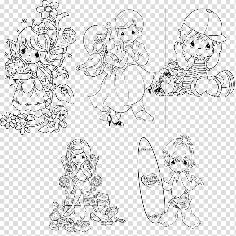 Visual arts Black and white Sketch, Droplets Doll transparent background PNG clipart