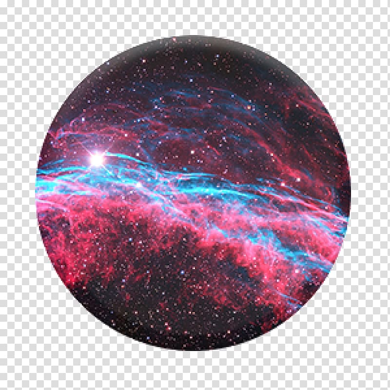 Veil Nebula PopSockets Grip Stand Outer space, atmospher transparent background PNG clipart