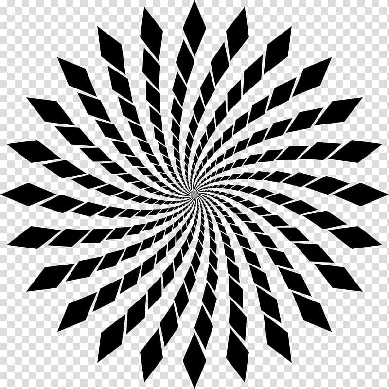 Optical illusion Fraser spiral illusion spin mind, circle pattern transparent background PNG clipart