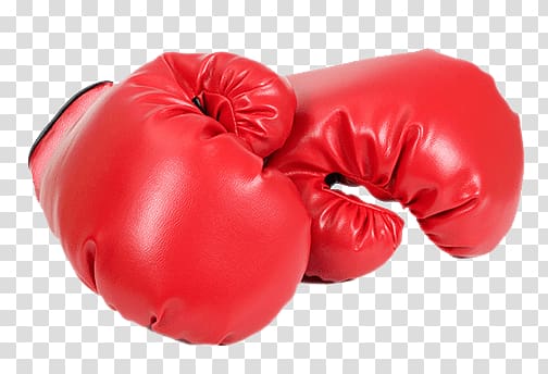 pair of red boxing gloves, Boxing Gloves Red transparent background PNG clipart
