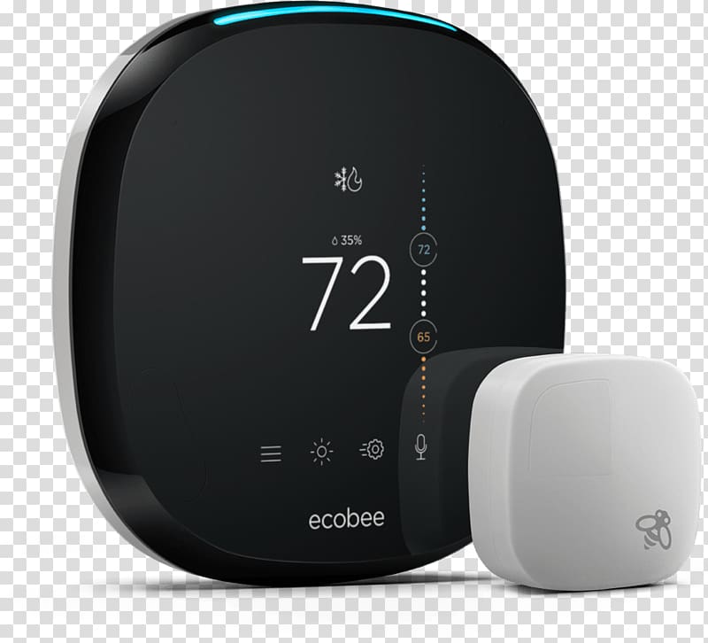 ecobee ecobee4 Smart thermostat Amazon Alexa, amazon online store setup transparent background PNG clipart