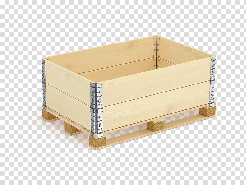 Pallet collar EUR-pallet Crate Packaging and labeling, wood transparent background PNG clipart