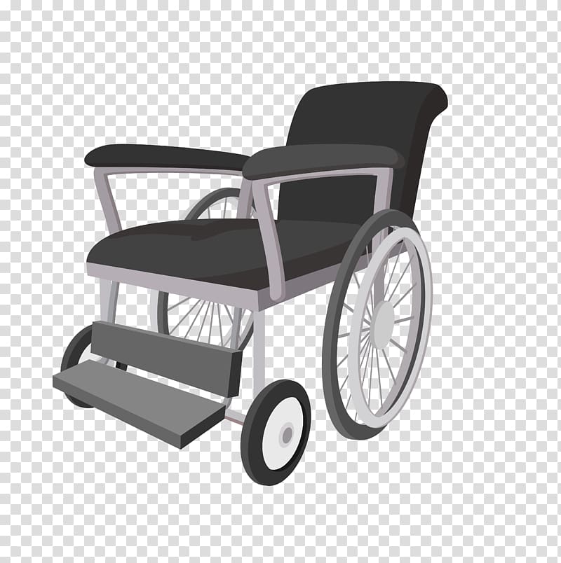 Wheelchair Euclidean Icon, cartoon wheelchair material transparent background PNG clipart