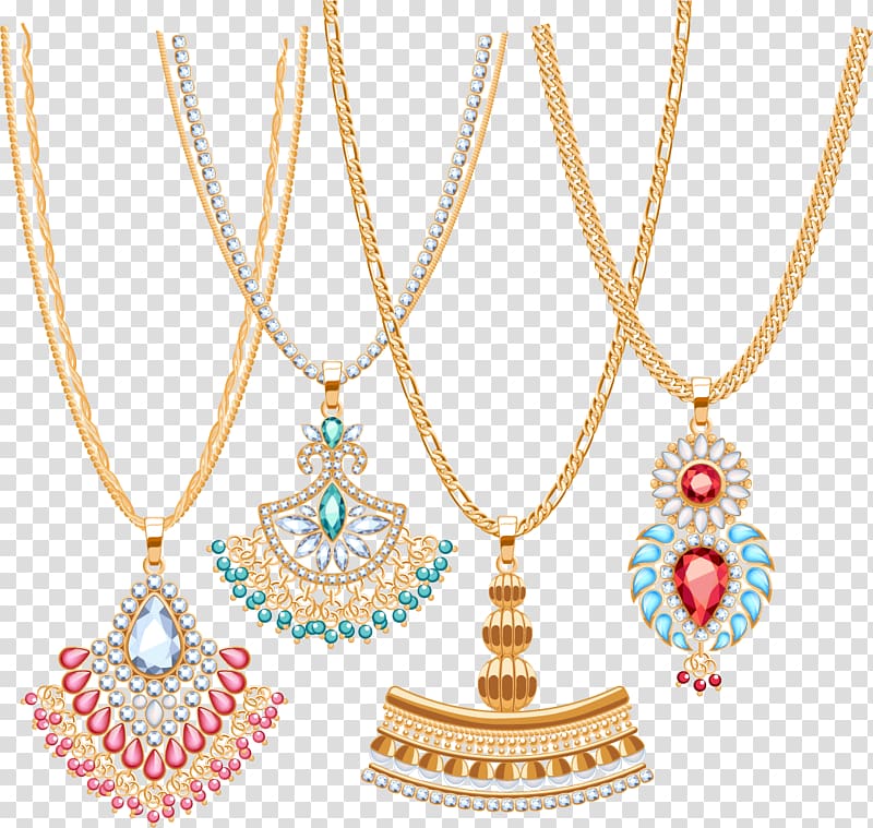 Necklace Gold Jewellery Chain, Diamond ring jewelry material transparent background PNG clipart