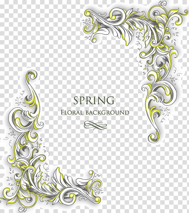 brown background with spring text overlay, Texture Free gold frame buckle material transparent background PNG clipart
