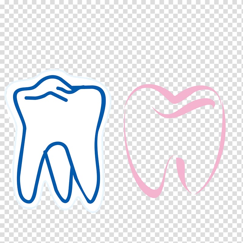 tooth illustration, Tooth Euclidean Oral hygiene, Hand-drawn cartoon teeth transparent background PNG clipart
