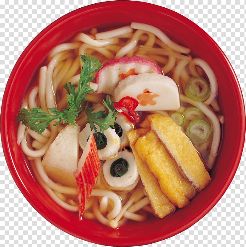 Okinawa soba Saimin Laksa Ramen Chinese noodles, Soup can transparent background PNG clipart