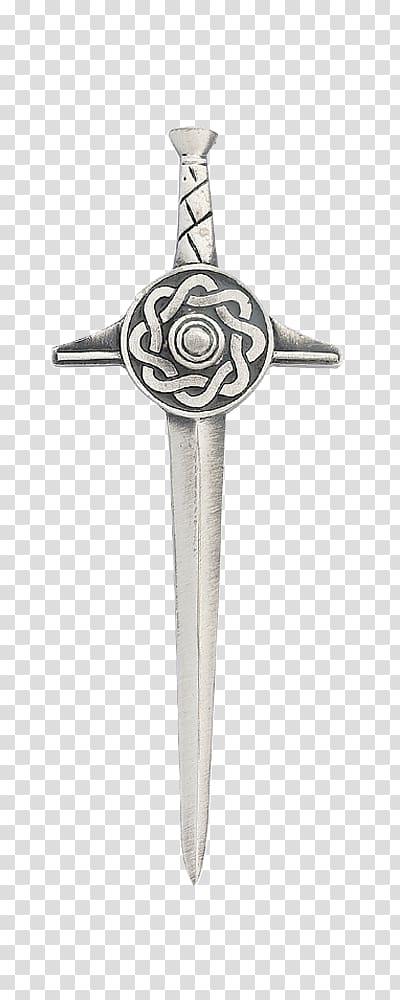 Sword Kilt pin Dagger Silver Body Jewellery, Sword transparent background PNG clipart