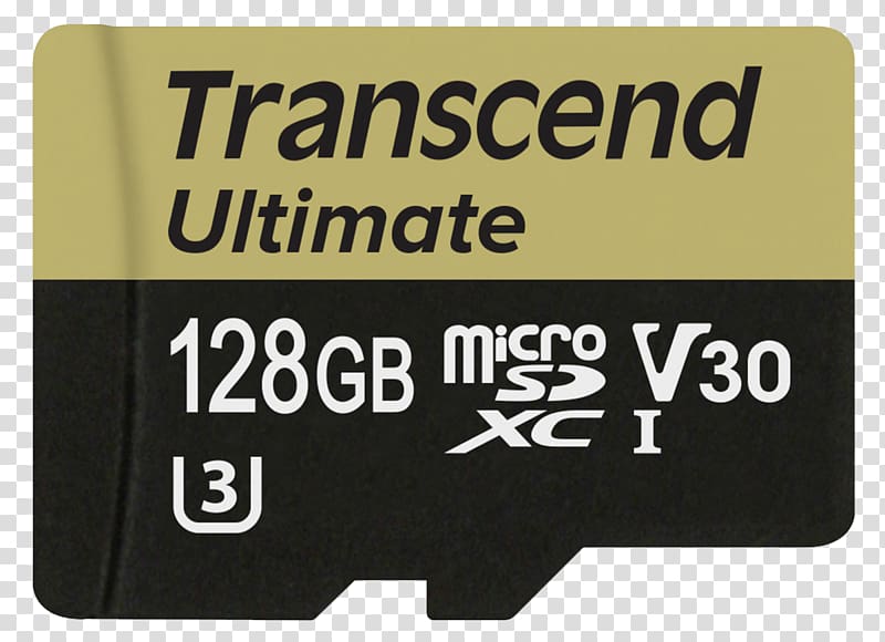 card Transcend Ultimate UHS-I U3M Class 10 Flash Memory Cards MicroSD Secure Digital SDHC, others transparent background PNG clipart