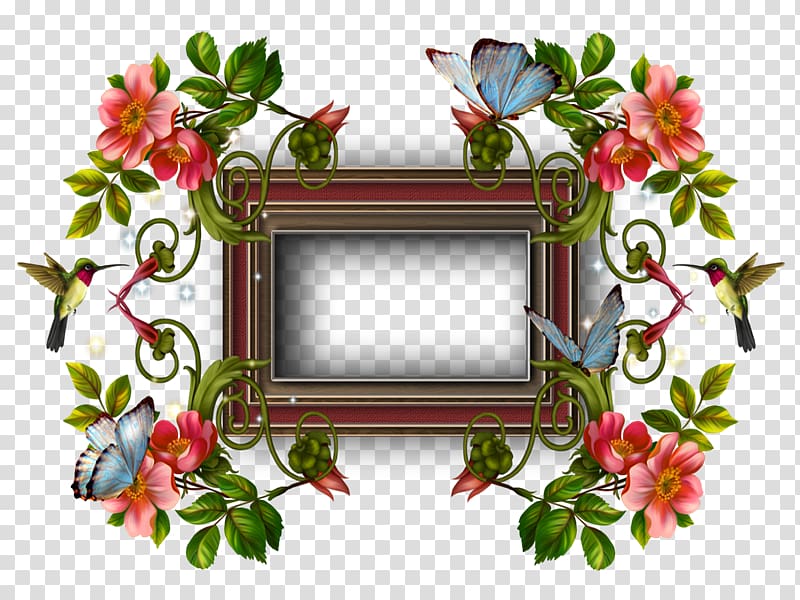 Frames Floral design , Qe transparent background PNG clipart