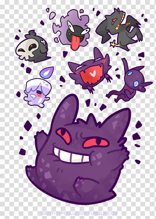 Blog Tumblr Illustration Things, gengar transparent background PNG clipart