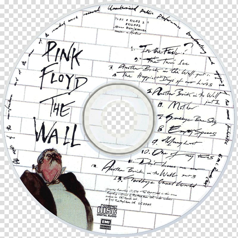 The Wall T-shirt Pink Floyd Music Decal, T-shirt transparent background PNG clipart