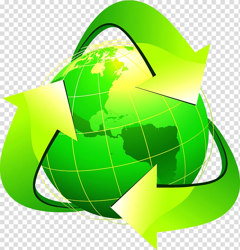Earth Recycling symbol Illustration, Environmental Earth transparent background PNG clipart