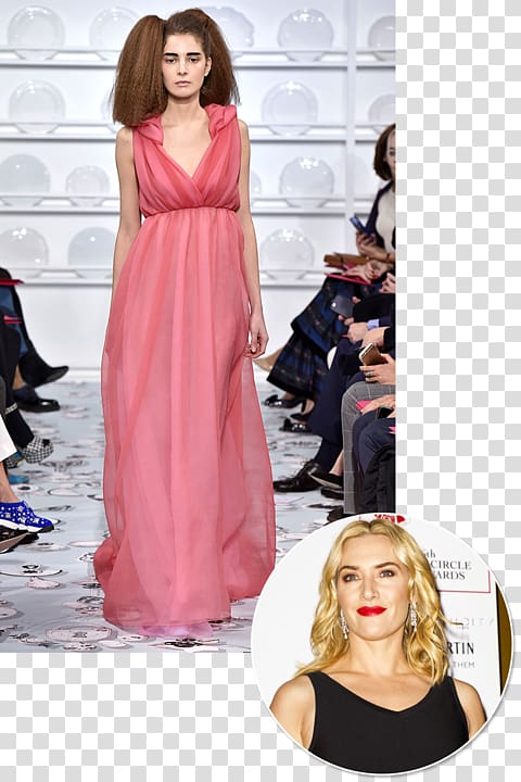 Fashion show Clothing Haute couture Supermodel, Kate Winslet transparent background PNG clipart