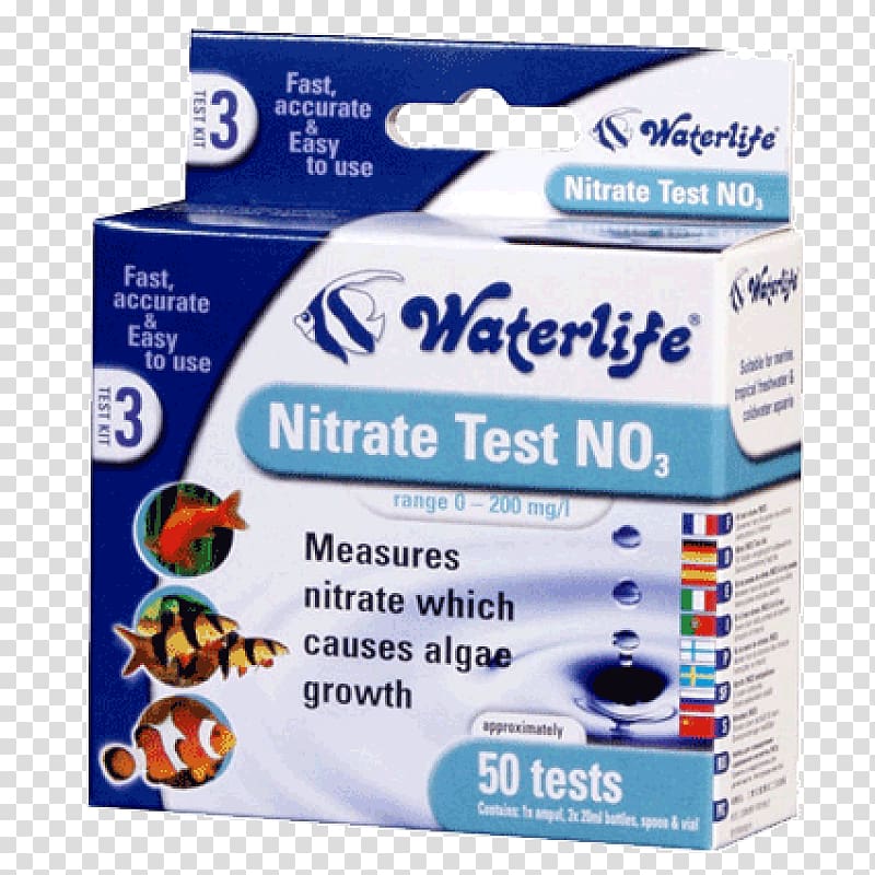 Aquarium Nitrate test Water testing Nitrite, bacteria growth check kit transparent background PNG clipart