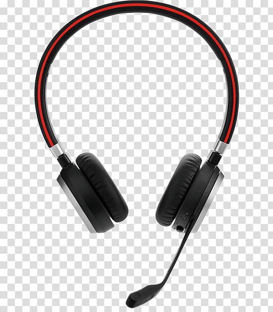 Jabra Evolve 65 Stereo Noise-cancelling headphones Bluetooth, headphones transparent background PNG clipart