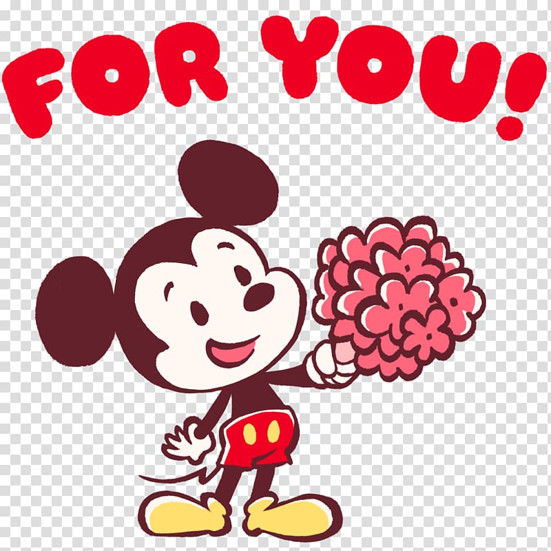 Valentine\'s Day Mickey Mouse Minnie Mouse The Walt Disney Company , happy valentines day transparent background PNG clipart