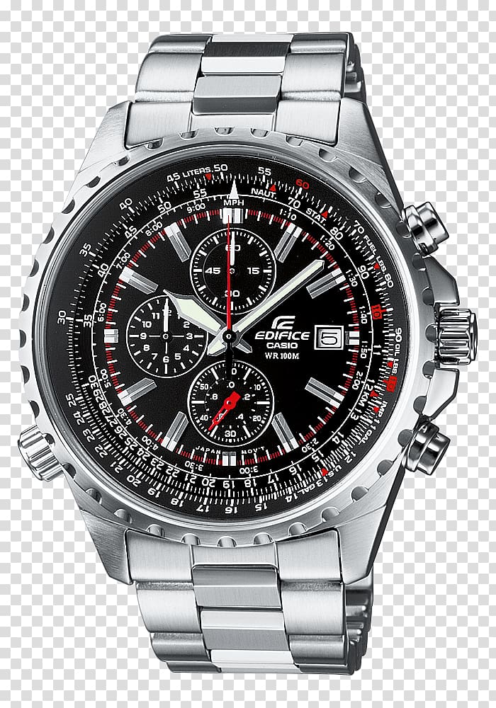 Eco-Drive Watch Citizen Holdings Radio clock Casio Edifice, watch transparent background PNG clipart