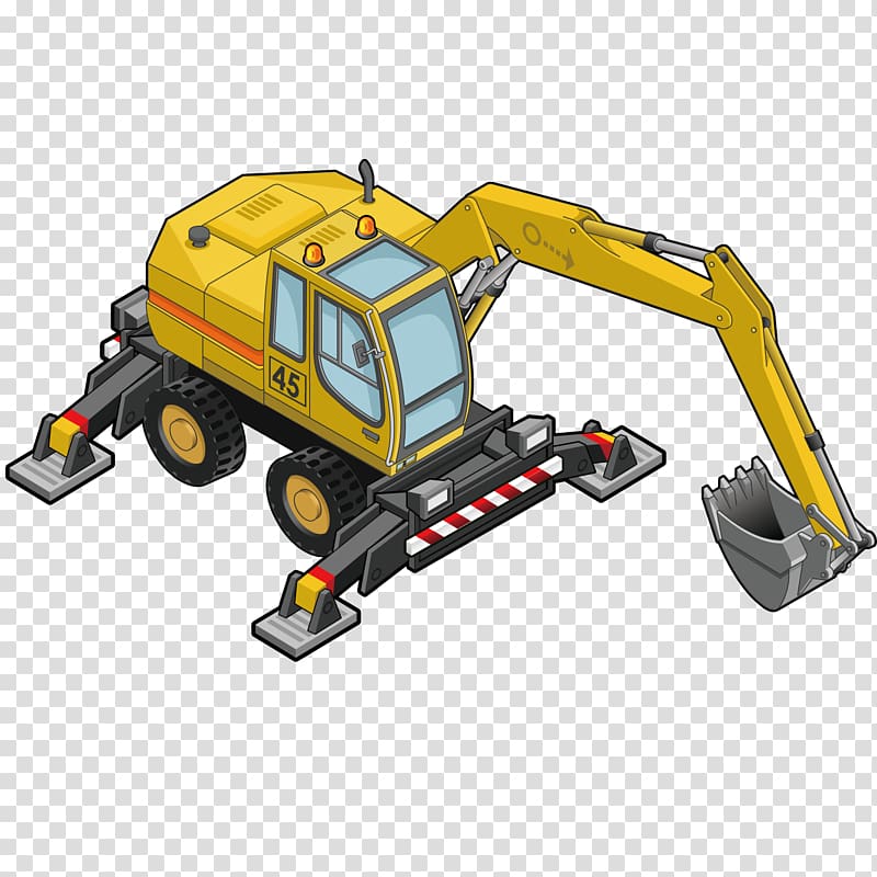 Closed-circuit television Software, Exquisite excavator transparent background PNG clipart